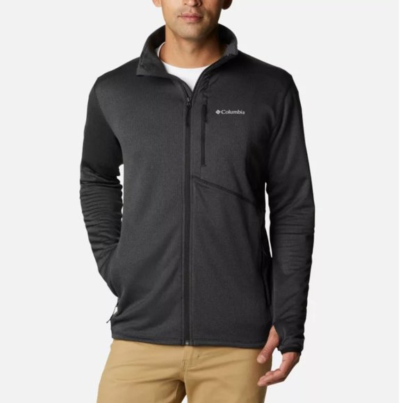 NWT Columbia Mens Park View Fleece Full Zip Small Grey jacket - Picture 1 of 1